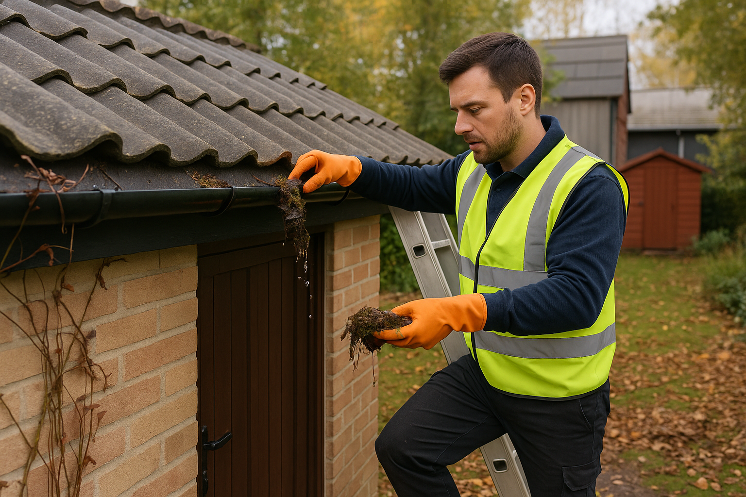 Outbuilding Gutter Cleaning